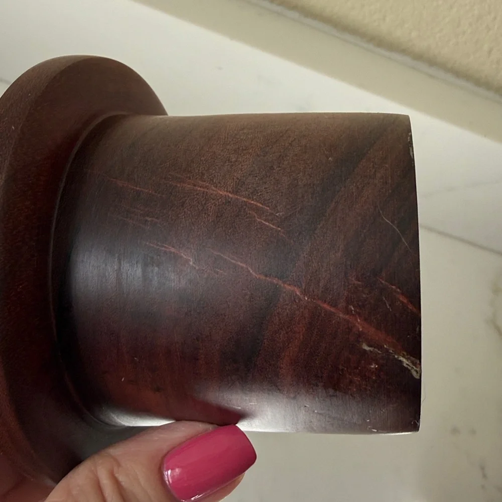 Vintage Mid Century Wooden Condiment Holder